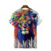 Men's Trendy Lion Print T-Shirt