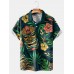 Men's Hawaiian Tikki Mask Art Short Sleeve Polo Shirt